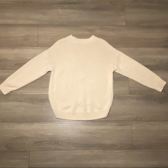 Topshop cream sweater with floral embroidery - Picture 2 of 3